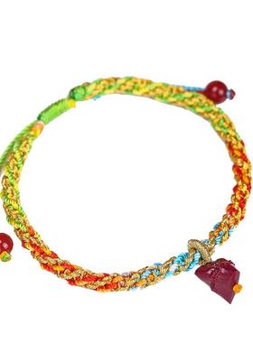 男女端午节五彩编织红绳手链