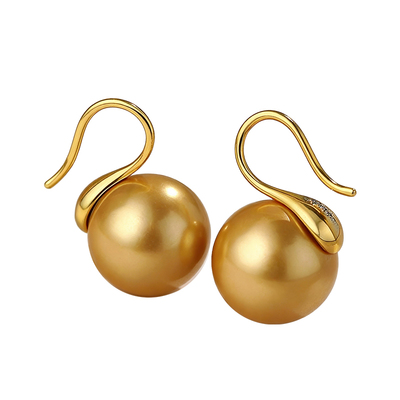 西大班澳母贝南洋金高跟鞋耳钩女