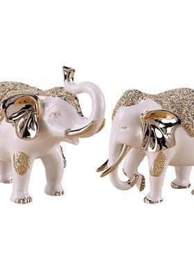 电视柜欧式风开业礼品大象摆件