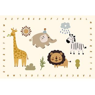 可机洗儿童房卧室地毯床边毯长条宝宝婴儿防摔爬爬垫早教中心地垫