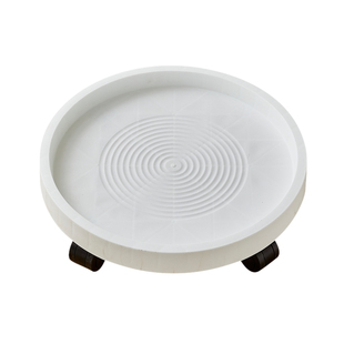 加厚移动花盆托盘带轮盆栽圆形垫底高承重花盆底座树脂透气接水盘