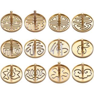 督林黄铜打香篆模具香道套装工具香粉灰家用香薰炉子香道香印灰押