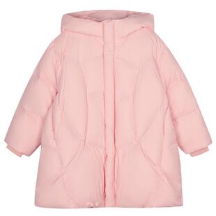 95绒子充绒800蓬|woobaby儿童羽绒服男女童24冬季中长款连帽外套