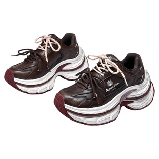 Aquascutum雅格狮丹【英伦潮牌】增高厚底老爹鞋女小个子时尚女鞋