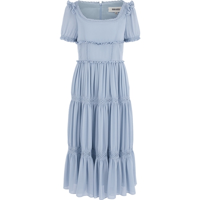 BORAAKSU古典圆领花边连衣裙