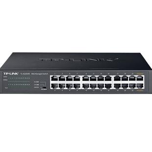 普联TP-LINK TL-SG2024D全千兆24口交换机Web网管远程云管理端口镜像汇聚网络监控QoS带宽控制VLAN隔离机架式