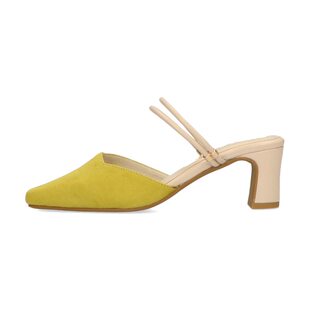 ORiental TRaffic日系双带马蹄跟新款时尚仙女风外穿高跟拖鞋女春