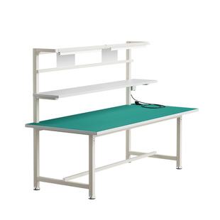 防静电工作台带灯大桌子铁架打包台车间生产线桌流水线工作台桌子