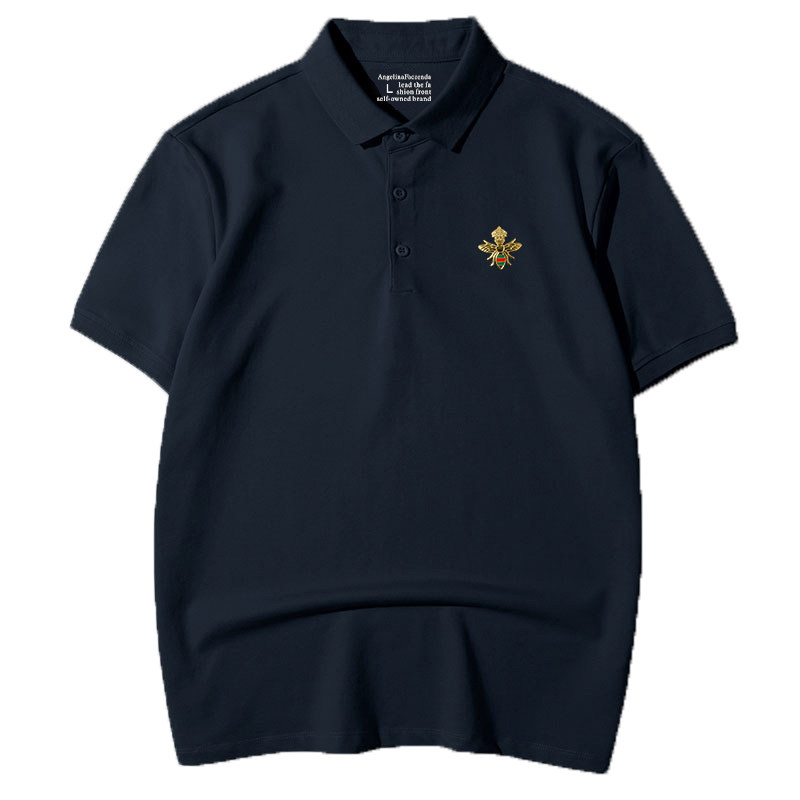 大码纯棉男士POLO衫短袖T恤夏季中青年胖子翻领商务休闲体恤衣服