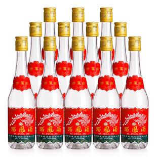 西凤酒45度375凤香型西风瓶装纯粮食陕西七两半光瓶白酒组合整箱