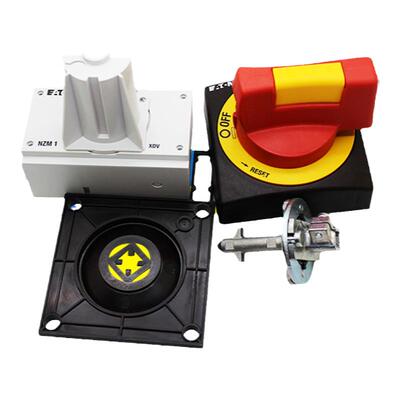 EATON/伊顿穆勒NZM1-XTVDVR门联动操作手柄带门联锁 红黄色 正品