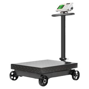带轮电子秤商用500公斤工厂用精准做生意电子称300kg大型磅秤600