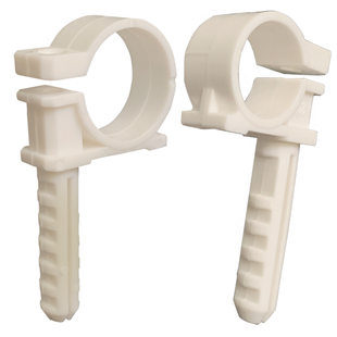 PPR带脚扣卡排卡P型卡20 25 32 固定卡扣卡U型厚塑料管卡水管配件