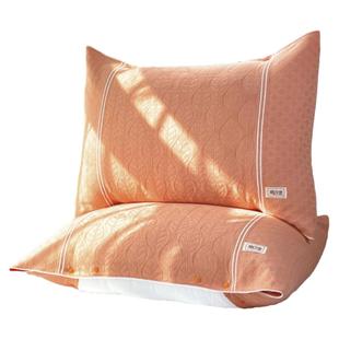 纯棉枕巾吸汗透气防头油高档欧式魔术枕套按扣固定防滑落可调大小