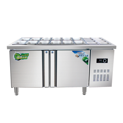 沙拉台定制水果捞展示柜小料柜