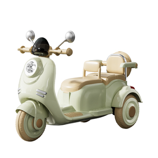 儿童电动摩托车三轮男女双人电瓶车宝宝小孩可坐遥控周岁礼物玩具