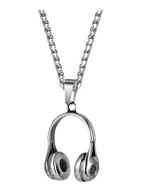 钛钢男士耳麦耳机音乐项链送男友