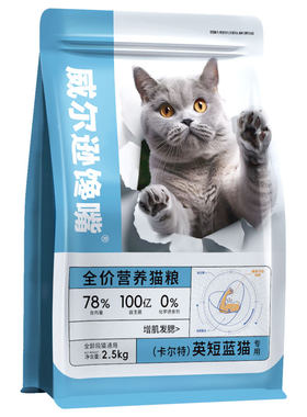 威尔逊馋嘴英短蓝猫专用增肥