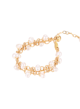 清野集设计天然小珍珠编织可调节