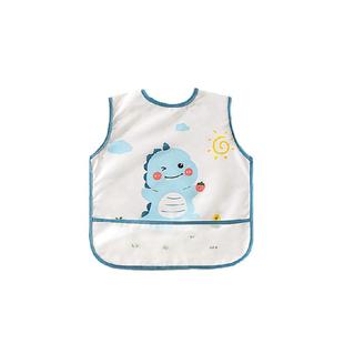 包邮贝肽斯宝宝吃饭围兜男女儿童四季防水防脏婴儿辅食罩衣反穿衣