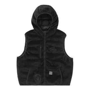 Candymade2025秋冬水貂绒系列黑色宽松连帽90白鸭绒羽绒服马甲