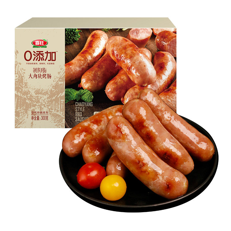 喜旺朝阳街大块肉烤肠300g