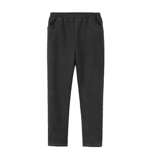 大码冬季胖mm加绒高腰牛仔裤女加厚长裤显瘦小脚裤300斤保暖裤子