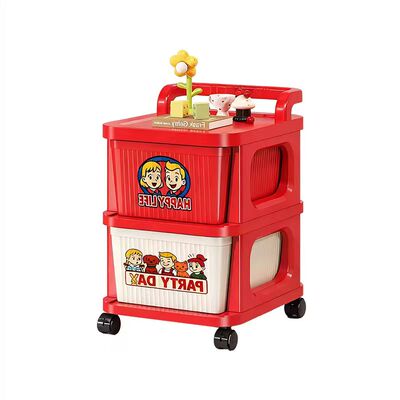 纳美鹿小推车零食置物架抽屉式客厅多巴胺移动储物架收纳柜床头柜