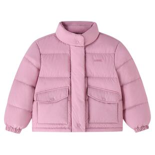 安奈儿童装女童短款羽绒服冬新款休闲宽松防寒防风保暖外套