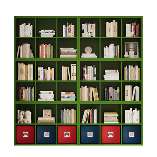 自由组合模块柜格子柜家用小户型客厅靠墙书柜书房落地书架储物柜