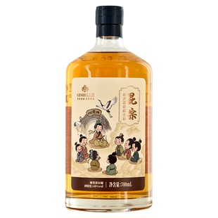 吉斯波尔调和威士忌烟霞洞昆宗茶香无焦糖色40度700ml烈洋酒嗨棒
