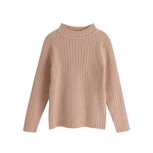 童装冬装女童毛衣针织打底衫2026新款秋冬季儿童半高领宝宝上衣