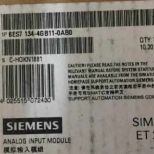 议价西门子6ES71344GB520AB0ET200S模拟量输入开关6ES7134-4GB52-