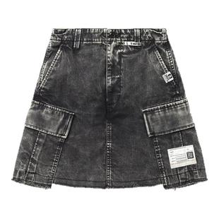 IT Mihara Yasuhiro女装牛仔裙裤短裤新款复古街潮工装水洗休闲裤
