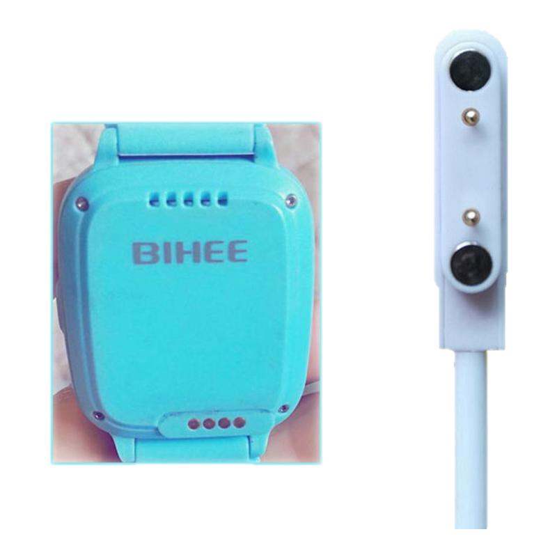 BIHEE百合儿童电话手表磁吸式充电线W2F3充电器二针通用数据线