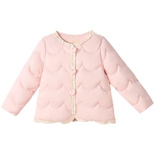笛莎旗舰店童装女童羽绒服轻薄秋冬装新款女宝宝小童儿童外套内胆