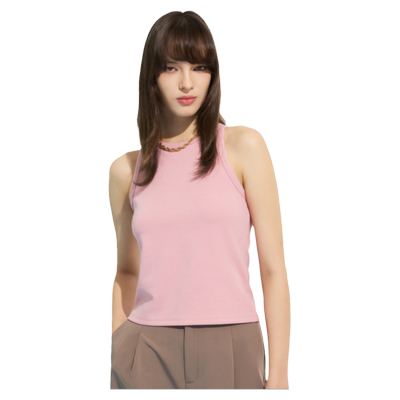 【多面弹性】G2000女装2026商场同款高级感罗纹布料圆领百搭背心