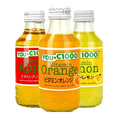 youc1000柠檬汁橙汁果味碳酸饮料