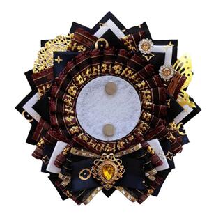 原创黑棕色吧唧托原神散兵流浪者定制吧唧托适用58吧唧75痛包胸针