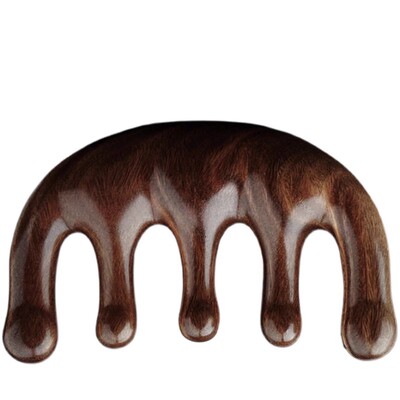 3721按摩梳檀木头部经络梳头疗按摩男女刮痧头皮疏通防宽齿刷脱发