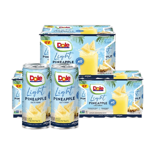 DOLE都乐菲律宾进口轻甜菠萝汁果汁饮料饭搭子177ml*18罐