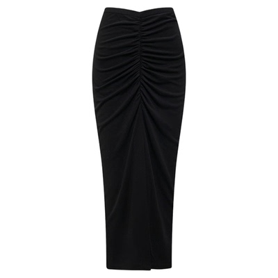 DVF黑色包臀裙半身裙