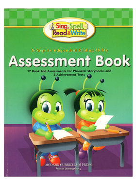 培生少儿英语原版进口SSRW（SING, SPELL, READ AND WRITE) Assessment Book Level 1第一级 测评（学生用书）阅读理解测试练习