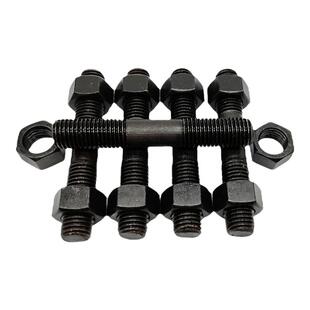 10.9级双头螺栓螺母垫片套装GB901螺柱螺杆丝杆M10M12M14M16-M42