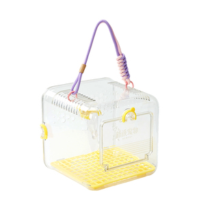 新派宠物鹦鹉外带笼小号手提户外便携透气牡丹虎皮玄凤外出专用笼