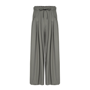 MWO AW25 城市通勤系列 花苞双腰头褶裥阔腿裤 女款