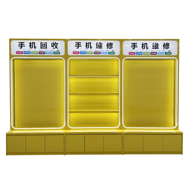 快修店手机配件展示柜闲鱼二手机柜台货架潮品数码产品中岛维修台