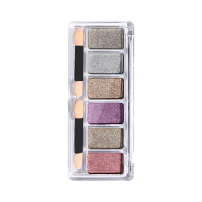 6色超亮勾边水波纹固态美甲