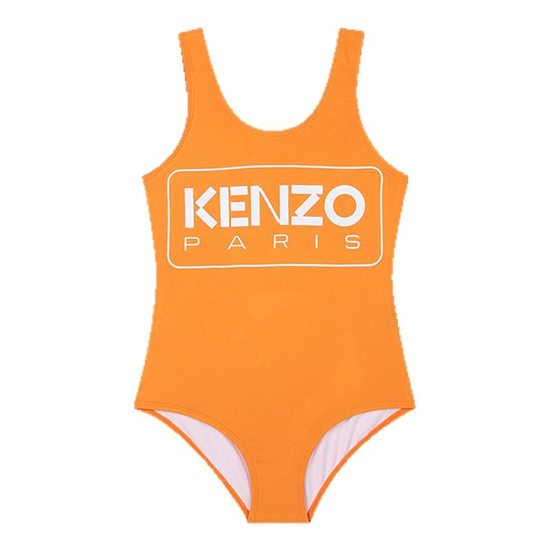 【2025春夏新品】KENZO KIDS童装女童三角连体泳衣K61186