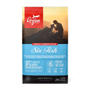 臻选Orijen渴望狗粮六种鱼全价犬粮11.4kg 最近效期26/8/4